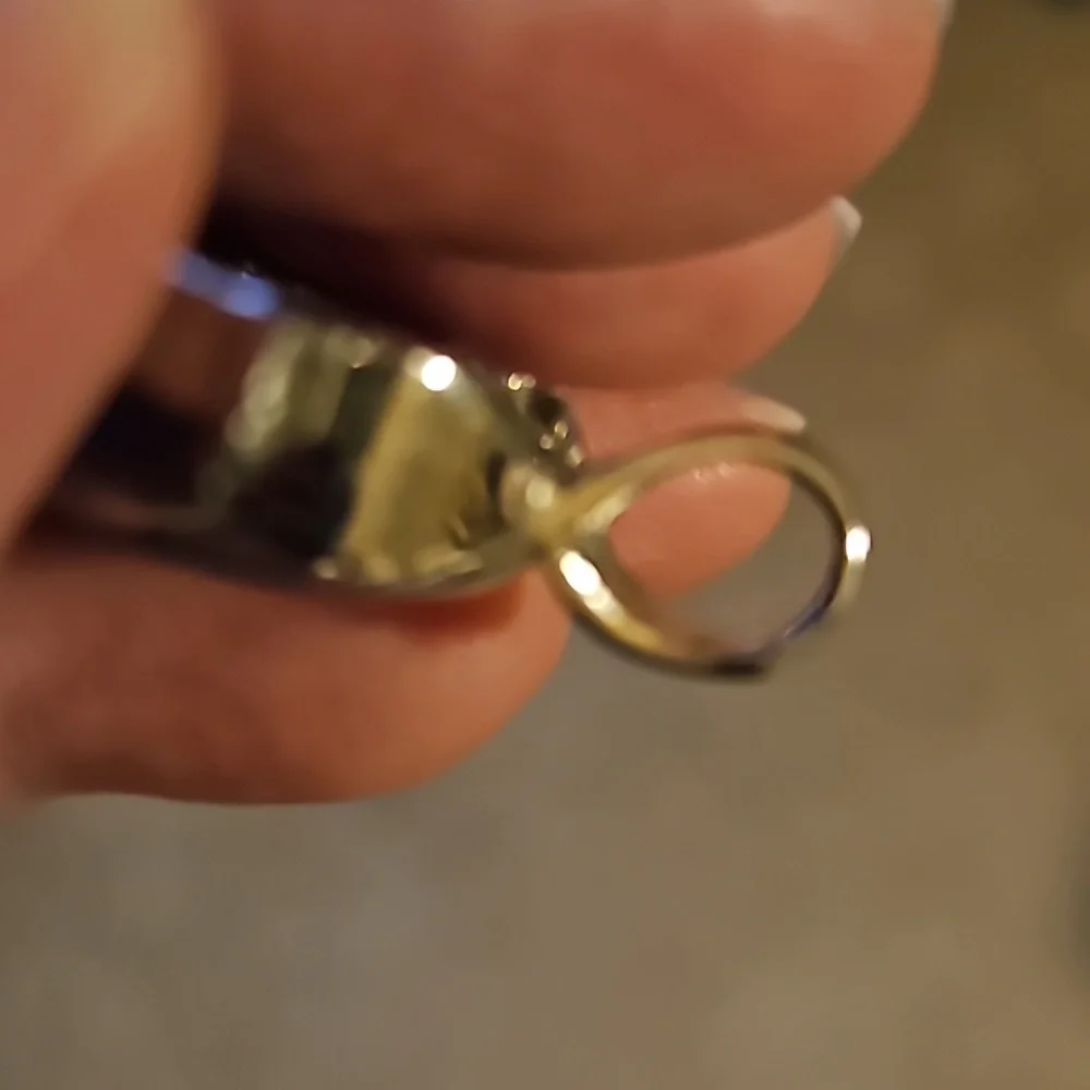 Rectangular Purple Pendant π - Picture 4 of 4